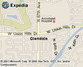 Map to 64th Drive & Union location